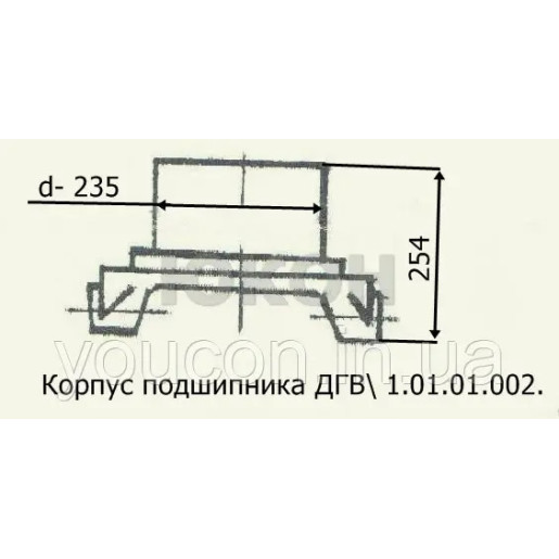 Корпус підшипника ДГВ 1.01.01.002 